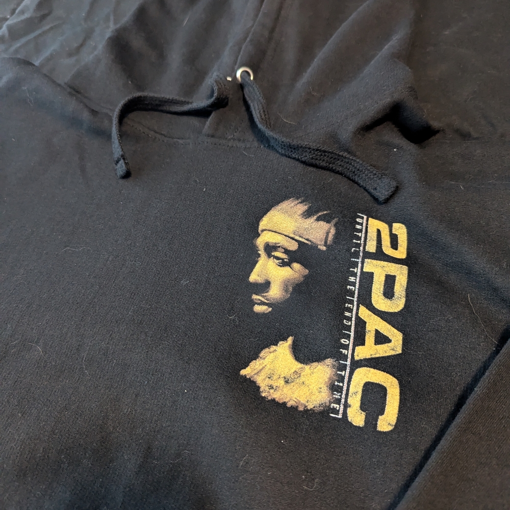 Black 2PAC Hoodie Unisex Size Large